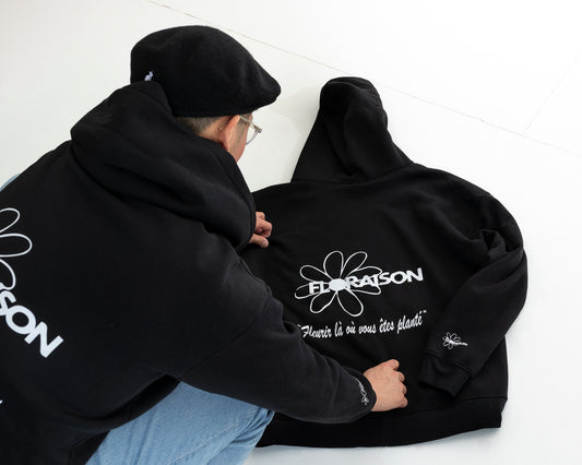 The Bloom Hoodie Black