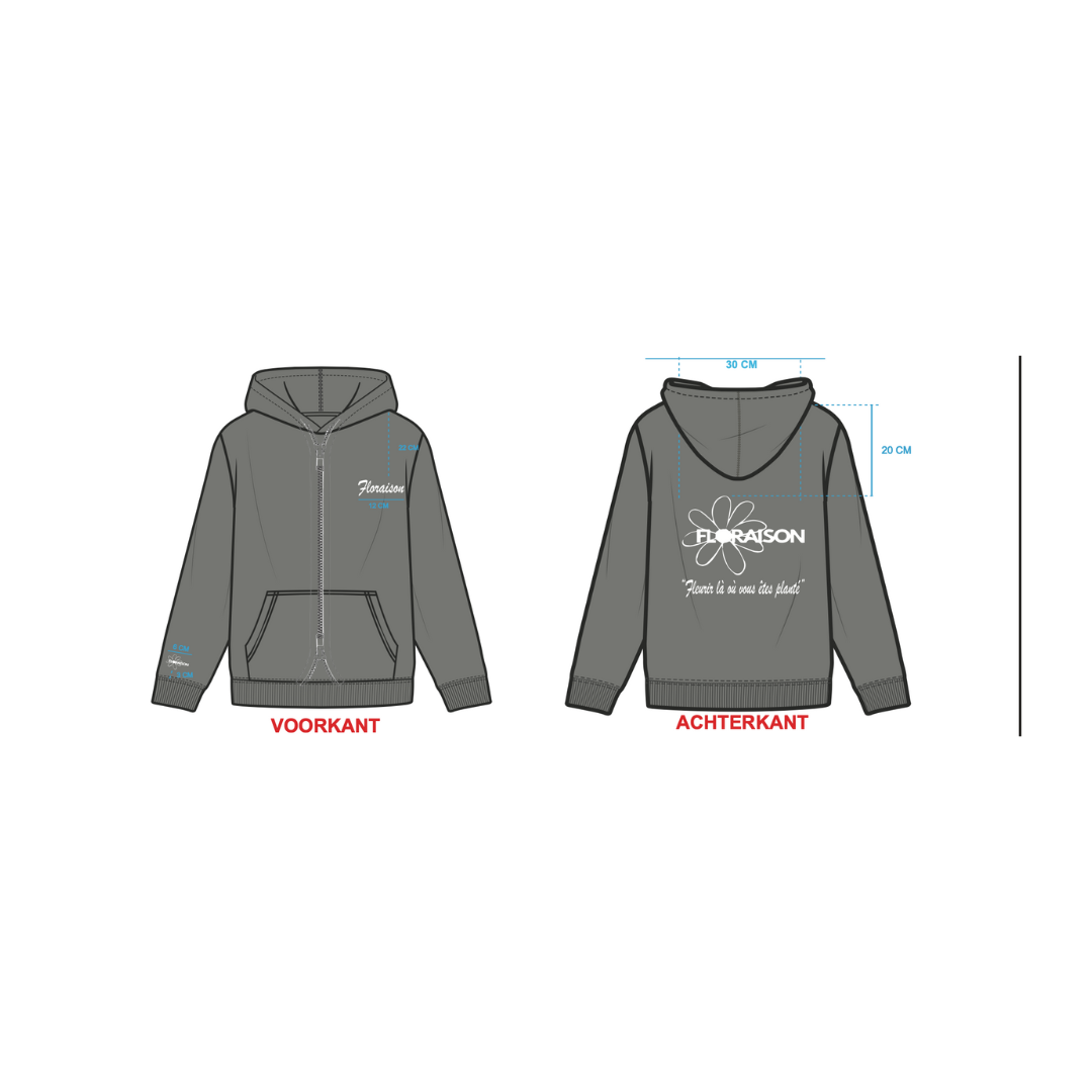 The Bloom Hoodie Grey